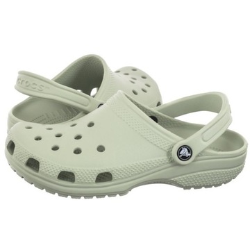 Buty Klapki Damskie Crocs Classic Clog K Plaster 206991-3VS Zielone