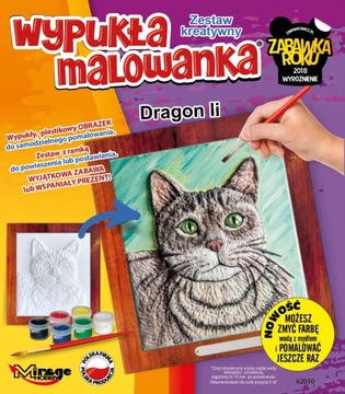 Wypukła Malowanka Kot Dragon Li Zestaw Kreatywny