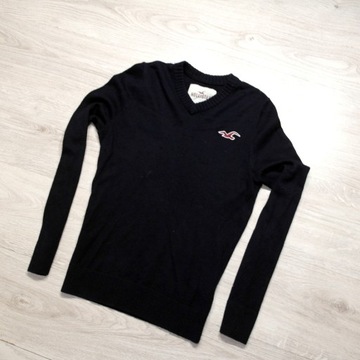 HOLLISTER _ IDEALNY CIEPŁY SWETER Z LOGO _ S/M