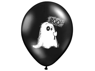 BALONY NA HALLOWEEN Z NADRUKIEM DUSZEK 5SZT