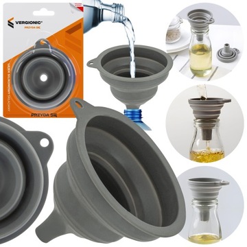 СИЛИКОНОВАЯ СКЛАДНАЯ КУХОННАЯ ВОРОНКА, ГАРМОНИКА