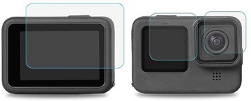 SZKŁO HARTOWANE OBIEKTYW 2xLCD DO GOPRO HERO 10