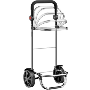 Тележка для покупок 3в1, сумка на колесах, складная, транспортная тележка, черная, 56л