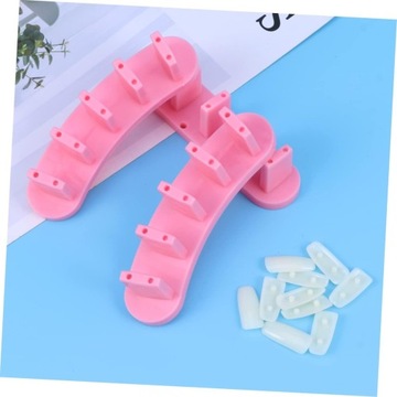 6 Zestawów Stojak Na Ozdoby Do Paznokci Stojak Na Fałszywe Paznokcie Półki