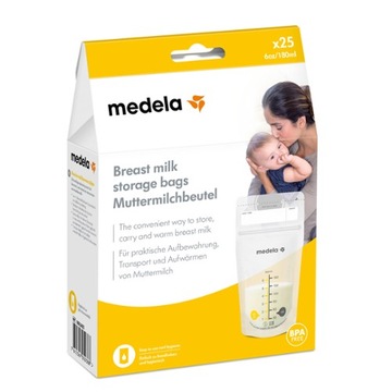 Woreczek na mleko Medela 180 ml 50 szt.