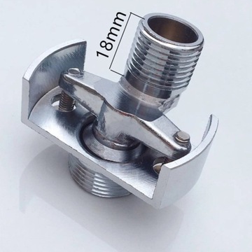 Смеситель для душа и настенный адаптер для смесителя диаметром 18 мм.