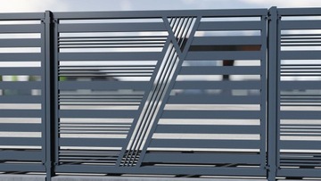 панельный забор металлические заборы 374