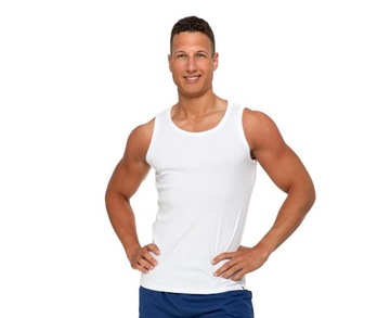 ФУТБОЛКА МУЖСКАЯ, ОДНОРОДНАЯ, БЕЛАЯ 100% ХЛОПОК CLASSIC MORAJ - XL