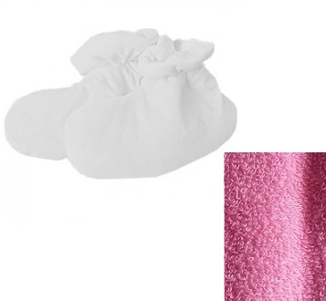 slay rękawice na stopy frotte do parafiny CIEMNORÓŻOWE