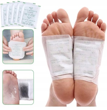 100 ШТ. ПАТЧИ ДЛЯ ДЕТОКСИКАЦИИ НОГ С БАМБУКОВЫМ УГЛЕМ С ЛЕНТОЙ