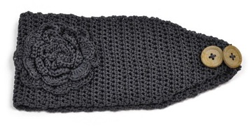 Szaleo śliczna OPASKA z różą cz1370-2