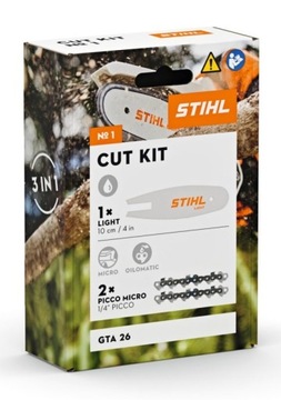 Stihl GTA26 2 x Łańcuch + Prowadnica CUT KIT