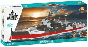 COBI 3082 HMS WARSPITE WORLD OF WARSHIPS + KODY