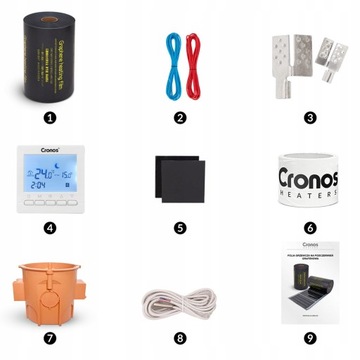 FOLIA MATA GRZEWCZA NA PODCZERWIEŃ 140W/m² 21m²