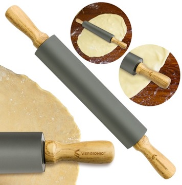 БОЛЬШОЙ СИЛИКОНОВЫЙ ВАЛОК ДЛЯ ТЕСТА ПИЦЦЫ, ВРАЩАЮЩИЙСЯ XXL