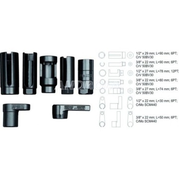 РАЗЪЕМЫ YATO ДЛЯ ЛЯМБДА-ЗОНДА И ИНЖЕКТОРОВ - КЛЮЧИ