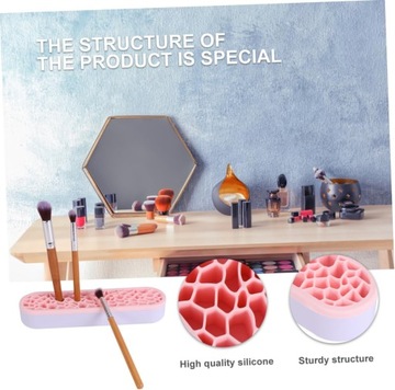 2 шт. стойка для хранения розовых инструментов для макияжа, стойка для мусора