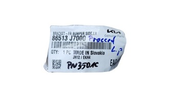 DRŽÁKY DRŽÁK VÝZTUHA NÁRAZNÍKU PŘEDNÍ LEVÝ KIA CEED III PROCEED 86513-J7000