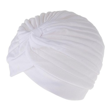 Damski skręcony plisowany turban hidżab czapka