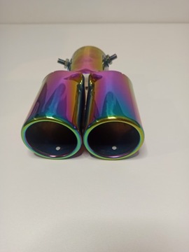 Цветной двойной выхлопной патрубок