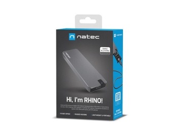 Внешний отсек для SSD-накопителя Rhino M.2 NVME USB-C 3.1
