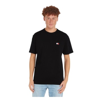TOMMY HILFIGER KOSZULKA MĘSKA T-SHIRT TJM REG BADGE TEE EXT CZARNA r.M