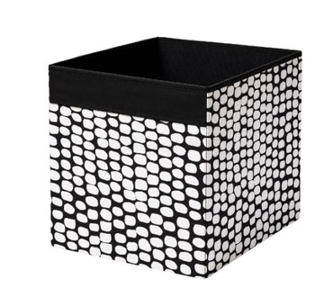 IKEA DRONA PUDEŁKO DO REGAŁÓW KALLAX ,czarno-biały
