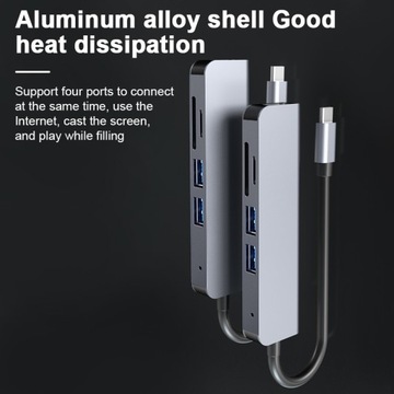 2008N Док-станция HUB 5 в 1 Type-C