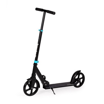 Duża składana miejska hulajnoga 95-105 cm Bauerkraft dwukołowa czarna