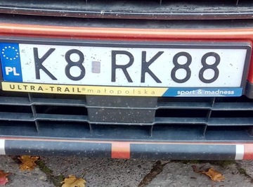 ULTRA-TRAIL MAŁOPOLSKA ramki pod tablice rej.