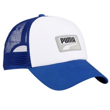 Czapka z Daszkiem Puma Trucker Cap Siatkowy Tył Niebiesko Biała