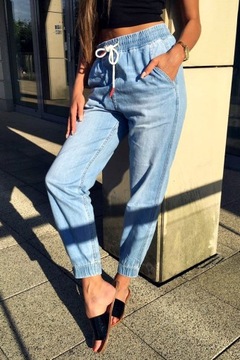 ДЖИНСЫ BALOON SLOUCHY JOGGER СИНИЕ S