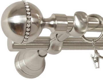 KARNISZ CRYSTAL 300 cm PODWÓJNY 3,0 karnisze fi 19