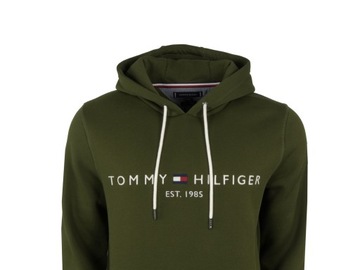 TOMMY HILFIGER bluza męska z kapturem, khaki, S