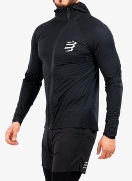 Kurtka biegowa Compressport Hurricane Waterproof 10/10 Jacket - black XL