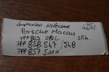 ZRCÁTKO ZPÁTEČNÁ KPL. PORSCHE MACAN 3PIN 1