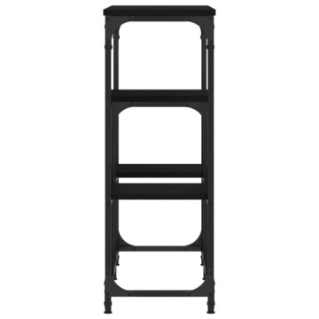 Консольный столик vidaXL, черный, 89,5x28x76см, материал дерева