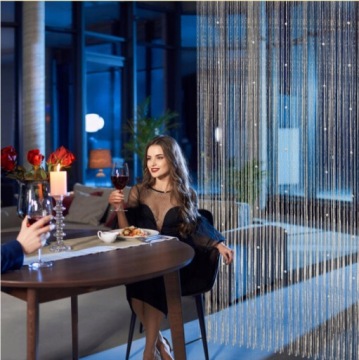 Бусина Дверь Занавес Комната Разделитель Занавес 1x2m Украшение Дома