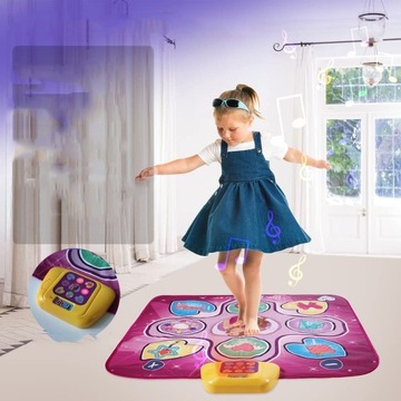 ТАНЦЕВАЛЬНЫЙ КОВР ДЕТСКАЯ МУЗЫКА НАВЫКИ ИГРА КЛАВИАТУРА ТАНЦЕВАЛЬНАЯ МУЗЫКА