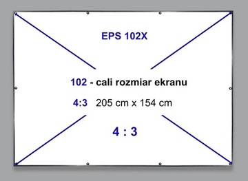 СКЛАДНОЙ ПРОЕКЦИОННЫЙ ЭКРАН HD 102 ДЮЙМА 4:3 HD