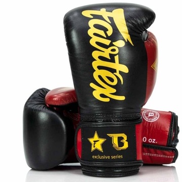 Rękawice bokserskie FAIRTEX FXB BG V2 (black/red) [Waga 12 oz]
