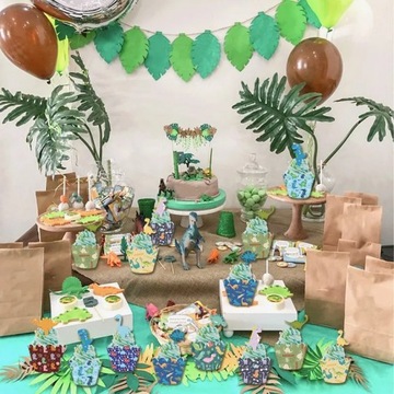 Одноразовая посуда на тему динозавра, украшение на день рождения