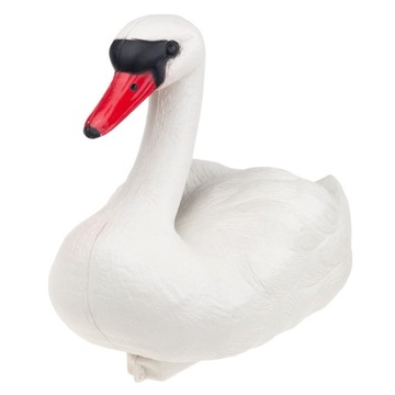 ŁABĘDŹ PLASTIK FIGURA PŁYWAJĄCA ŁABĘDZIA FIGURKA DO STAWU OCZKA OZDOBA
