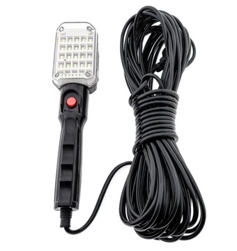LAMPA WARSZTATOWA KANAŁOWA 25LED HAK MAGNES 230V C