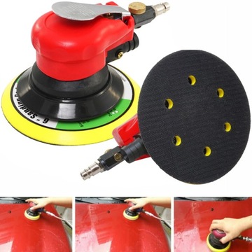 КОЛЕБАТЕЛЬНАЯ ПНЕВМАТИЧЕСКАЯ ЭКСЦЕНТРИЧЕСКАЯ ШЛИФОВАЛЬНАЯ МАШИНА ПО ДЕРЕВЯННОМУ МЕТАЛЛУ 150 мм 2,5 мм