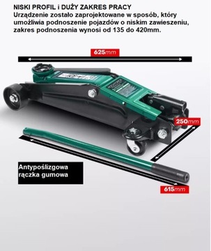 АВТОМОБИЛЬНЫЙ ГИДРАВЛИЧЕСКИЙ ДОМКРАТ МАСТЕРСКАЯ JACK ŻABA 3T