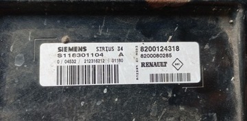 MODUŁ STEROWNIK RENAULT 8200124318