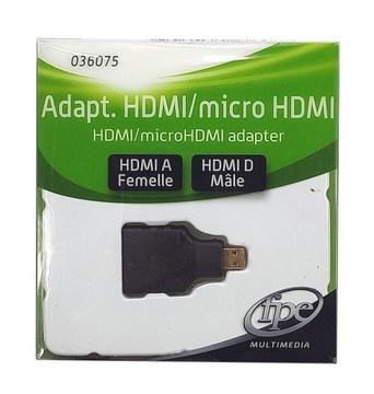 Adapter HDMI Przejściówka HDMI A - Micro HDMI D #Ł
