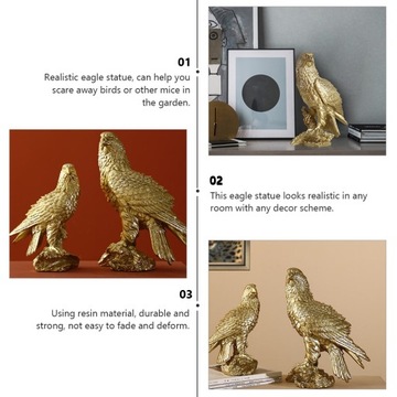 ЗОЛОТАЯ ДЕКОРАТИВНАЯ СТАТУЯ ЖИВОТНЫХ ДЛЯ ДОМА САДА ЛЕГКАЯ РОСКОШНАЯ