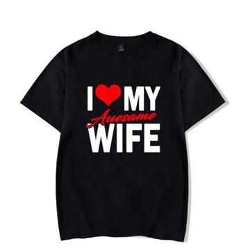 I Love My Awesome Wife Husband T Shirts Honeymoon